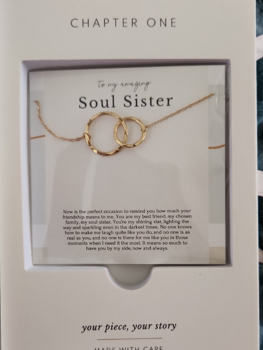 Chapter Gold Linked Circles Soul Sister Necklace